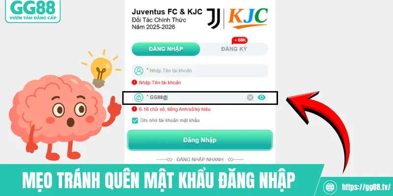Mẹo tránh quên mật khẩu đăng nhập